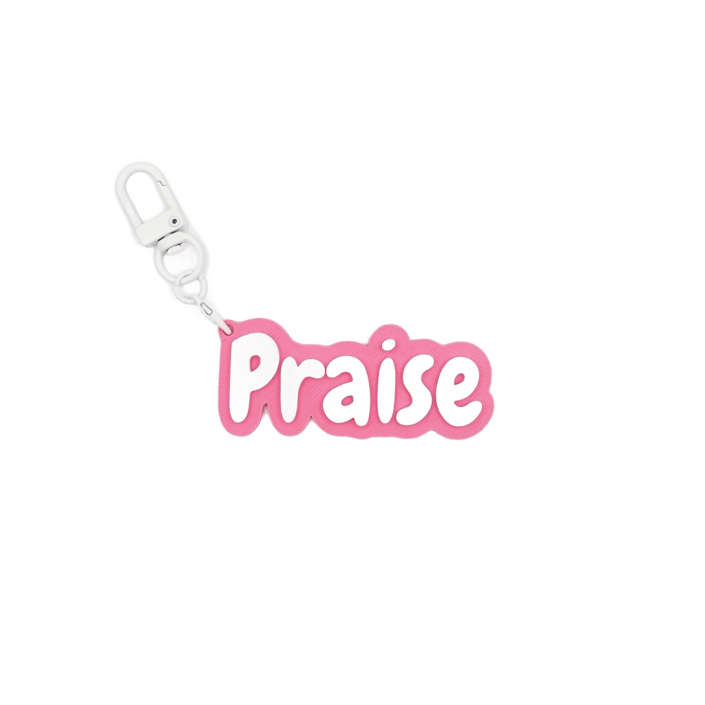Praise Name Keychain