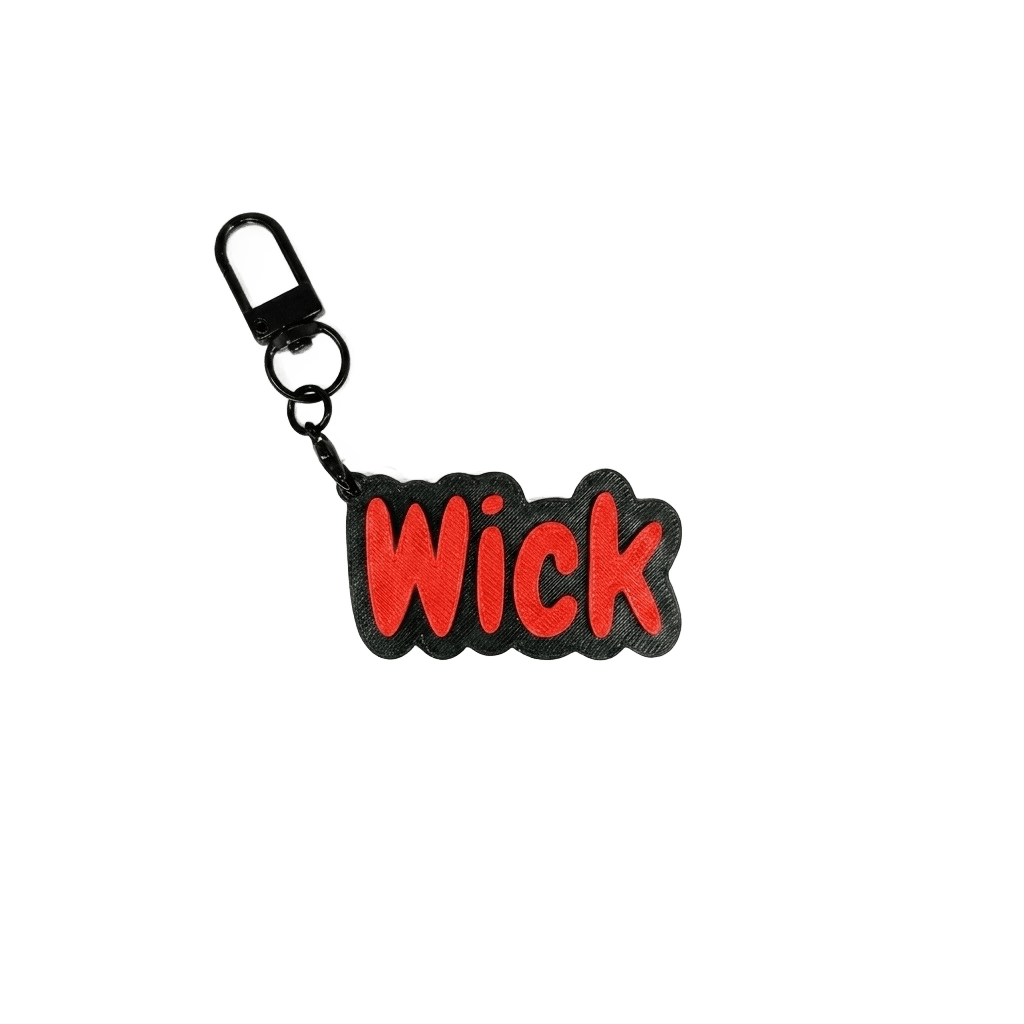 Wick Name Keychain